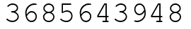 Число 3685643948.
