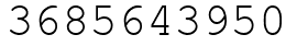 Число 3685643950.
