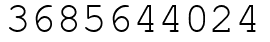 Число 3685644024.