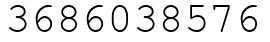 Число 3686038576.