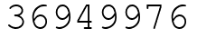 Число 36949976.