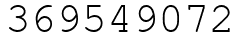Число 369549072.