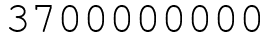 Число 3700000000.