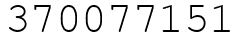 Число 370077151.