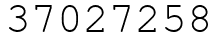 Число 37027258.
