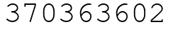 Число 370363602.