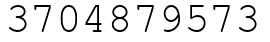 Число 3704879573.
