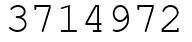 Число 3714972.