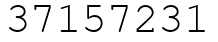 Число 37157231.