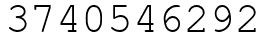 Число 3740546292.