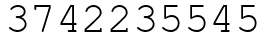 Число 3742235545.