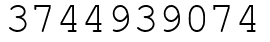 Число 3744939074.