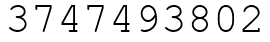 Число 3747493802.