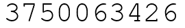 Число 3750063426.
