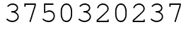 Число 3750320237.