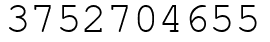 Число 3752704655.