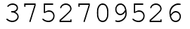Число 3752709526.