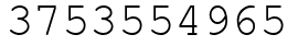 Число 3753554965.