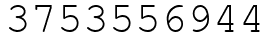 Число 3753556944.