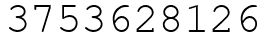Число 3753628126.