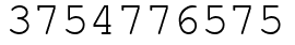 Число 3754776575.