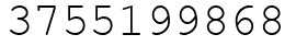 Число 3755199868.