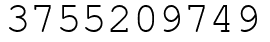 Число 3755209749.