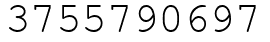 Число 3755790697.