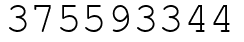 Число 375593344.