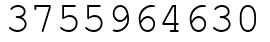 Число 3755964630.