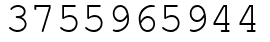 Число 3755965944.