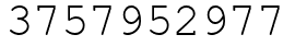 Число 3757952977.
