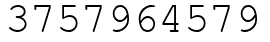 Число 3757964579.
