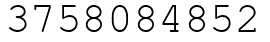 Число 3758084852.