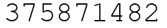 Число 375871482.