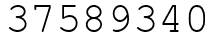 Число 37589340.