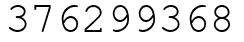 Число 376299368.