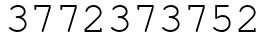 Число 3772373752.