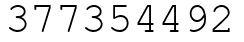 Число 377354492.