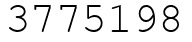Число 3775198.