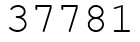 Число 37781.