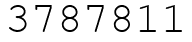Число 3787811.