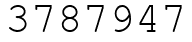 Число 3787947.