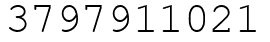 Число 3797911021.