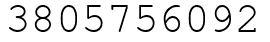 Число 3805756092.