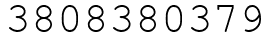 Число 3808380379.