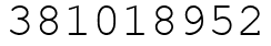 Число 381018952.