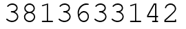 Число 3813633142.