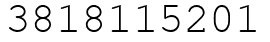 Число 3818115201.