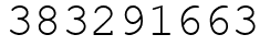 Число 383291663.